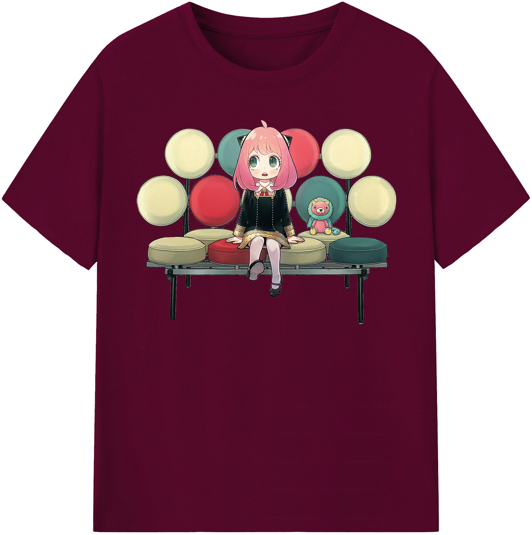 （画像用） SPY×FAMILY间谍家家酒 レディースカジュアルプリントTシャツ（綿100％）